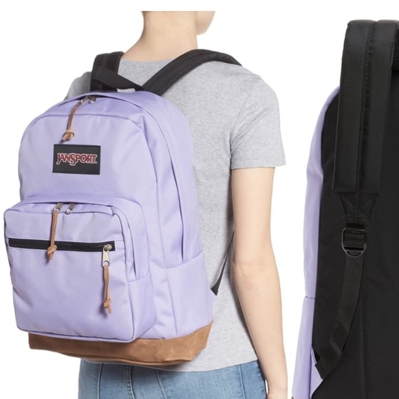light purple backpack